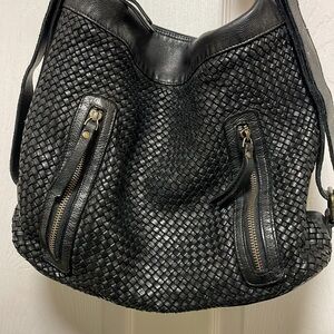 MILO | Siena 159 | Backpack/Crossbody | Leather | Weaved Front |Large |Purse/Bag